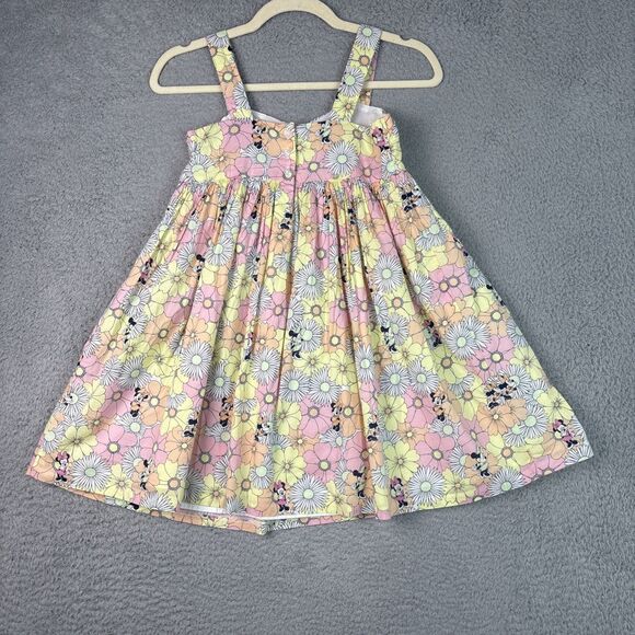 Disney X JANIE AND JACK Minnie Mouse Summer of Love Multi Floral Dress Size 10 - Picture 2 of 11
